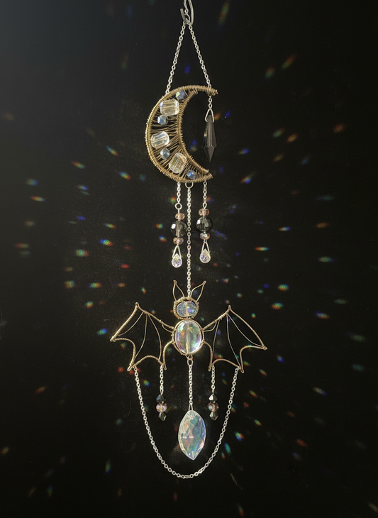Midnight Ascension Bat Prism- Sun Catcher