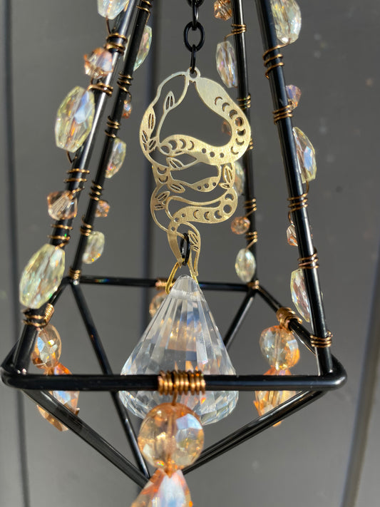 Serpent Reliquary Prism Sun Catcher