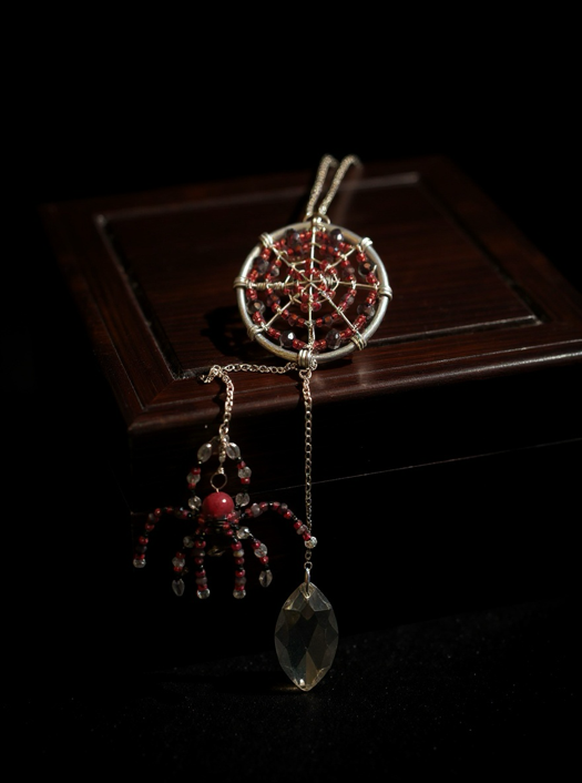 Crimson-Rearview mirror Sun Catcher