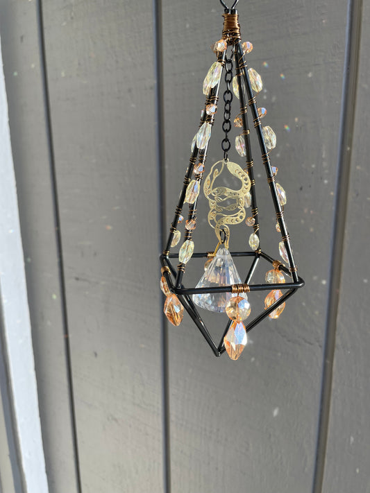 Serpent Reliquary Prism Sun Catcher